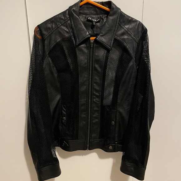 Picadilly - Faux Leather and Mesh Jacket - Picture 1 of 1
